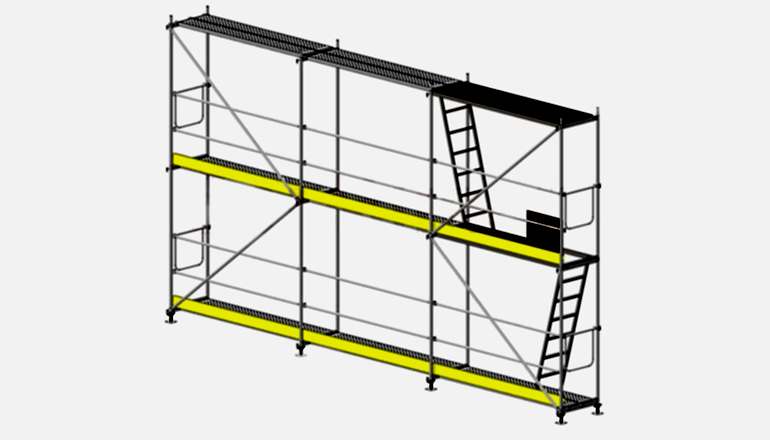 Galvanizli Güvenlikli İskele