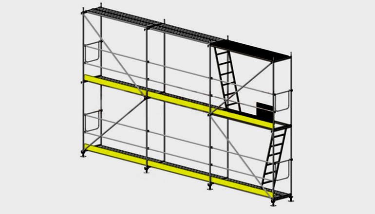 Galvanizli Güvenlikli İskele