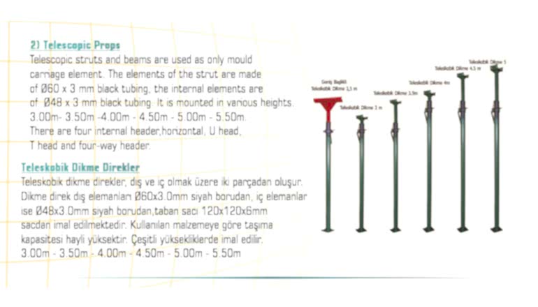 Teleskobik Dikme Direkler