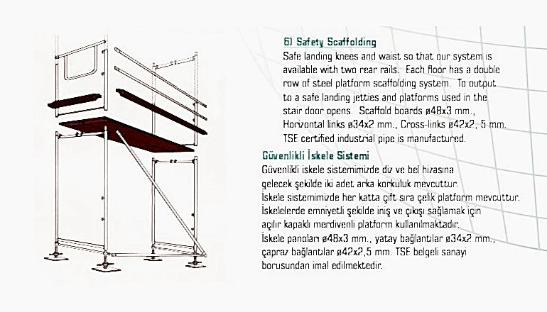 Güvenlikli İskele Sistemi